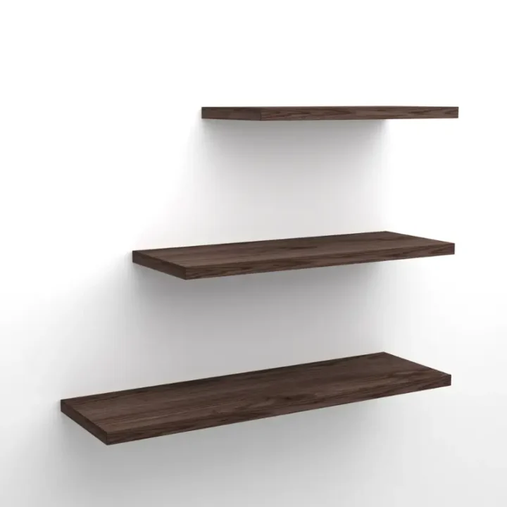 repisas flotantes slim 345 coñac de 30x15 40x15 50x15 sin objetos