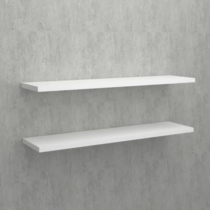 repisas flotantes Slim 60x15 set x 2 blanco sin objetos